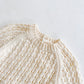 Girl Baby Knitted Hollow Waist Girdle Long Sleeves Harpy Dress Triangle